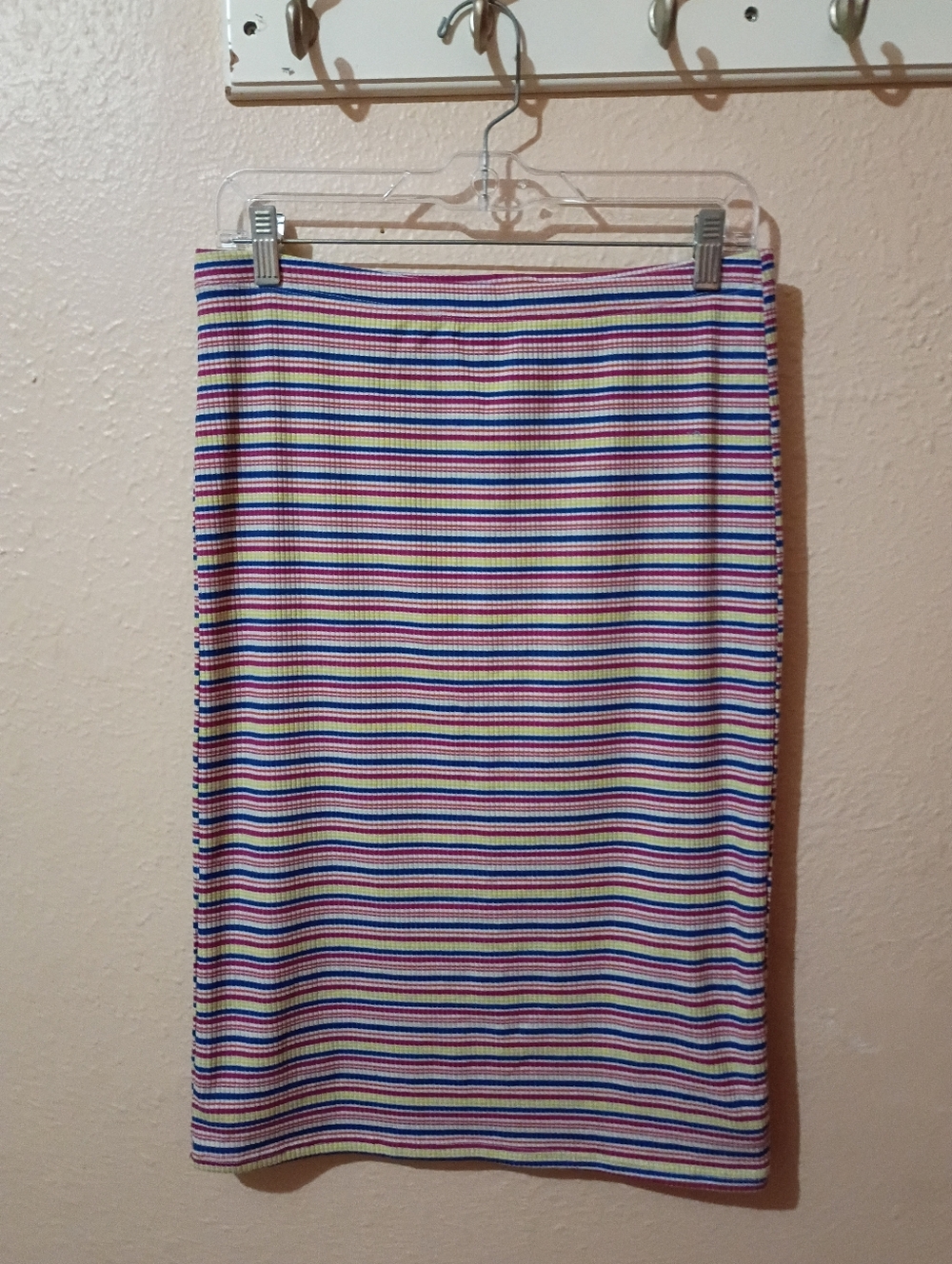 American Eagle Size Large Striped Midi Pencil Skirt